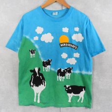 画像1: 2000's BEN&JERRY'S 食品メーカー 大判プリントTシャツ M (1)