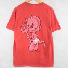 画像1: 90's Hot Stuff the Little Devil USA製 "HOT STUFF" パロディプリントTシャツ L (1)