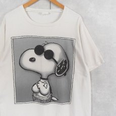 画像1: 90's SNOOPY USA製 "JOE COOL" パロディプリントTシャツ XL (1)