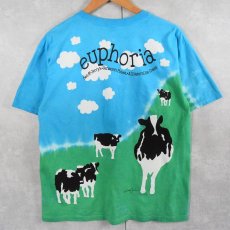 画像2: 2000's BEN&JERRY'S 食品メーカー 大判プリントTシャツ M (2)