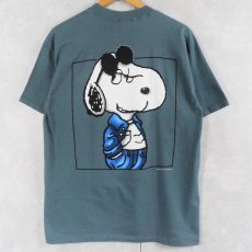 画像1: 90's SNOOPY USA製 パロディプリントTシャツ L (1)