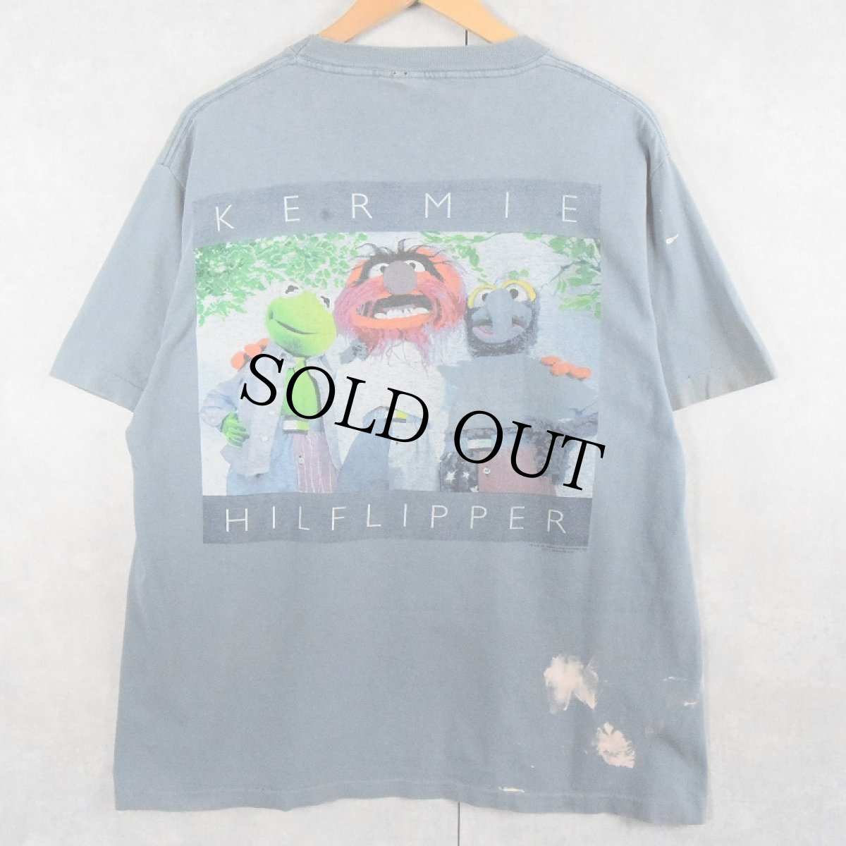 画像2: 90's The Muppets USA製 "KERMIE HILFLIPPER" パロディプリントTシャツ (2)