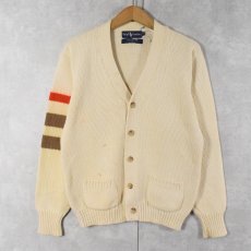 画像1: Ralph Lauren コットンニットカーディガン M (1)
