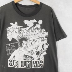 画像1: 90's Subhumans "The Day The Country Died" パンクロックバンド プリントTシャツ (1)