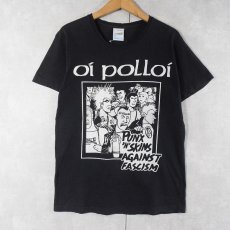 画像1: 90〜2000's Oi Polloi "Punks 'N Skins Against Fascism" パンクロックバンド プリントTシャツ L (1)