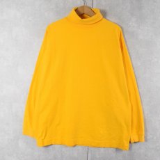 画像1: 90's GAP 無地 タートルネックロンT L (1)