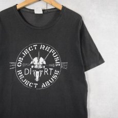 画像1: 90's DIRT USA製 "Object Refuse Reject Abuse" ハードコアパンクバンド アルバムプリントTシャツ M (1)