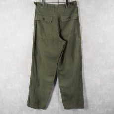 画像2: 60's U.S.ARMY "サイドアジャスタ付き" ベイカーパンツ W32 (2)