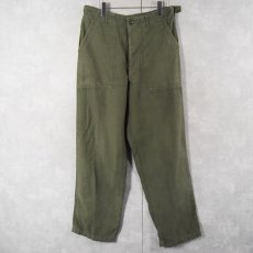 画像1: 60's U.S.ARMY "サイドアジャスタ付き" ベイカーパンツ W32 (1)