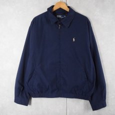 画像1: POLO Ralph Lauren ロゴ刺繍 スイングトップ NAVY L (1)