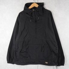 画像1: 80's L.L.Bean ナイロンアノラックパーカー BLACK L (1)