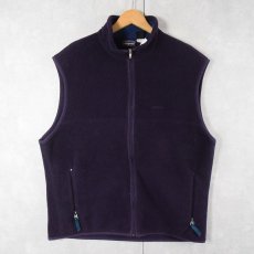 画像1: 90's Patagonia USA製 シンチラフリースベスト PURPLE XL (1)
