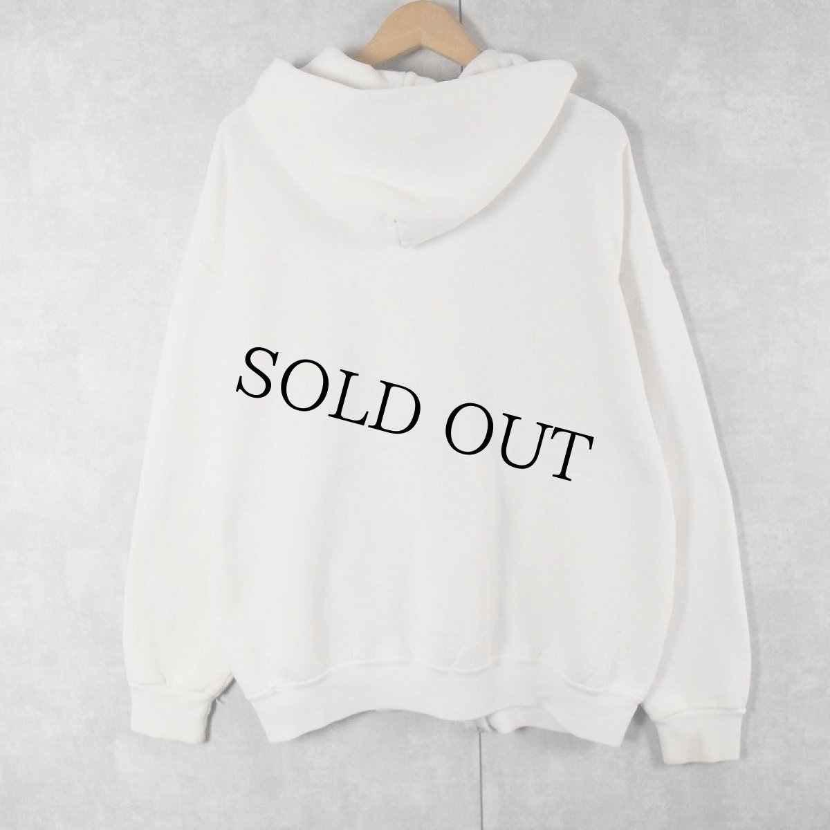 画像2: 90's RUSSELL ATHLETIC 無地スウェットジップパーカー L (2)