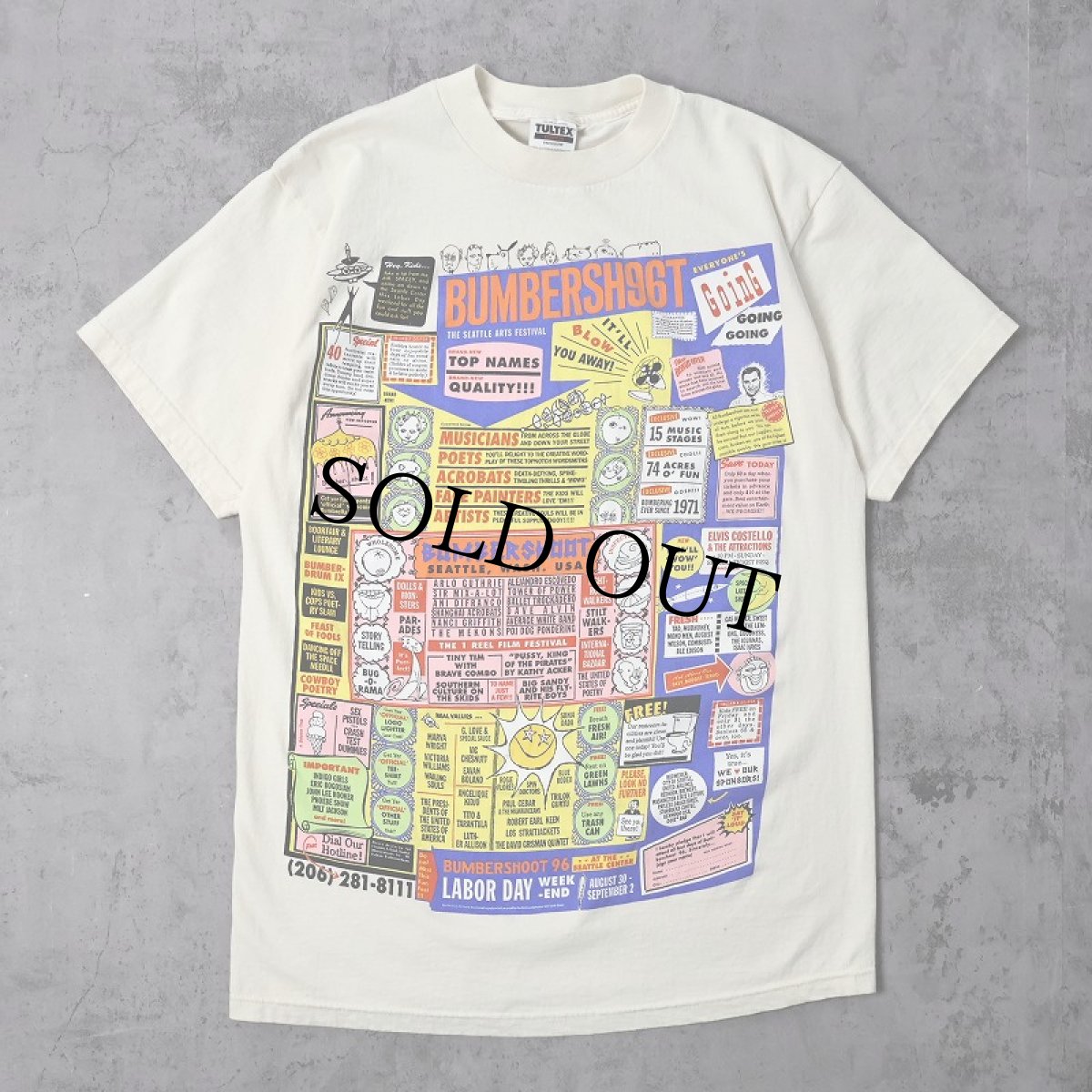 画像1: 90's BUMBERSHOOT ミュージック＆アートフェスティバルTシャツ L (1)