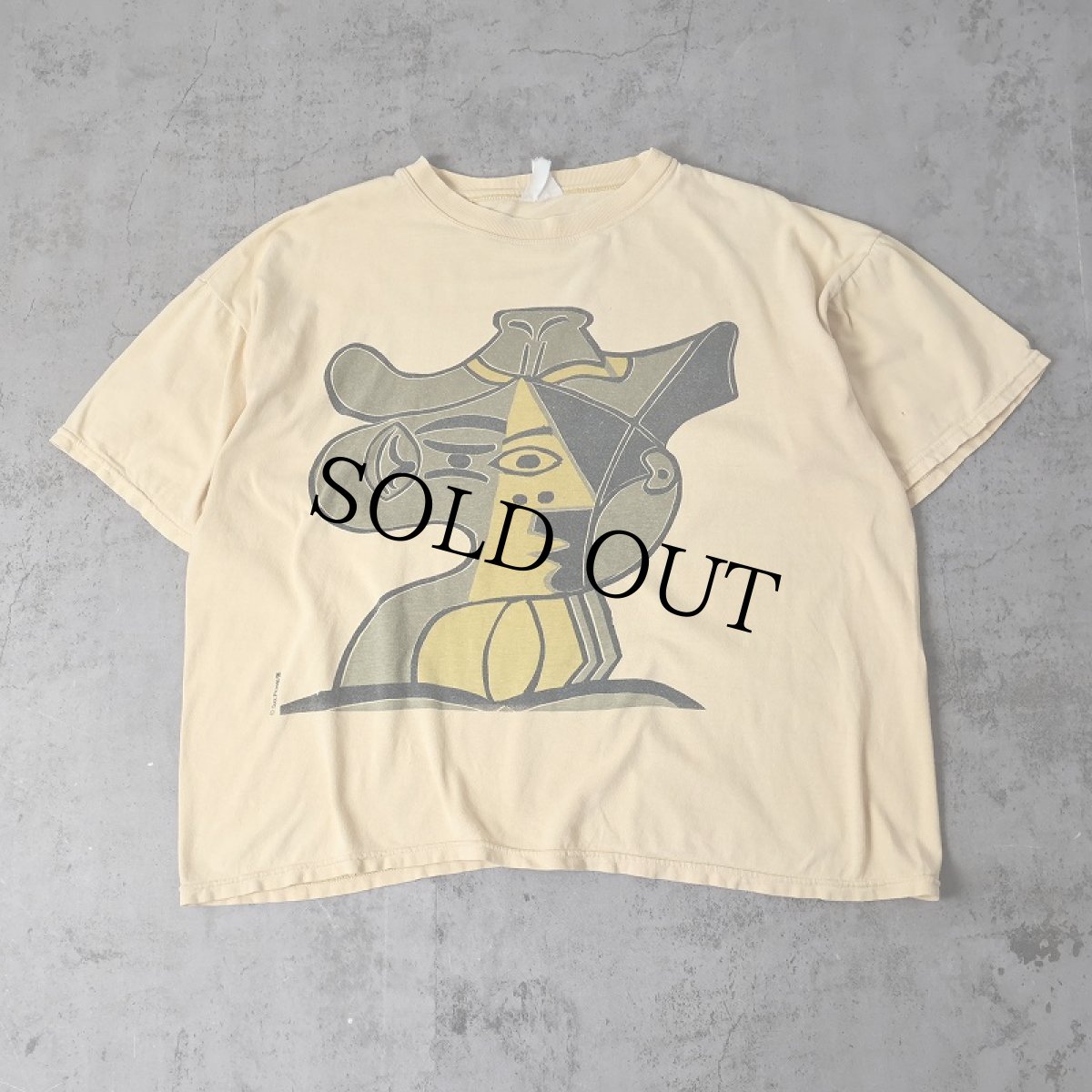 画像1: 90's Pablo Picasso アートプリントTシャツ (1)