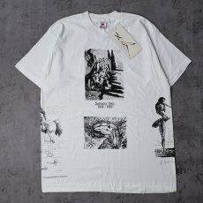 画像1: 90's SALVADOR DALI USA製 マルチプリント アートTシャツ DEADSTOCK XL (1)