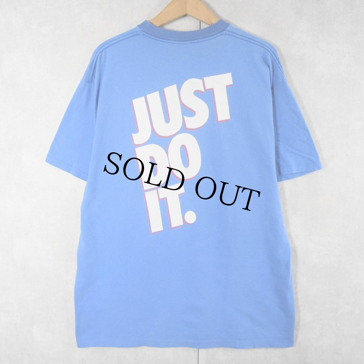 画像2: 90's NIKE 銀タグ USA製 "JUST DO IT." ロゴプリントTシャツ XL (2)