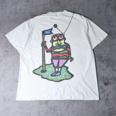 画像2: 90's Gary Hirsch ハンドペイント アートプリントTシャツ XXL (2)