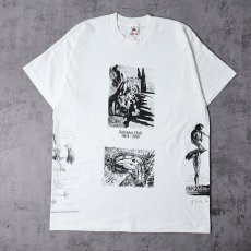 画像1: 90's SALVADOR DALI USA製 マルチプリント アートTシャツ DEADSTOCK XL (1)