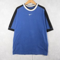 画像1: NIKE サイドライン ロゴ刺繍 ラグランTシャツ M (1)