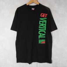 画像1: 90's MOUNTAIN DEW USA製 "GET VERTICAL" 飲料メーカープリントTシャツ BLACK L (1)