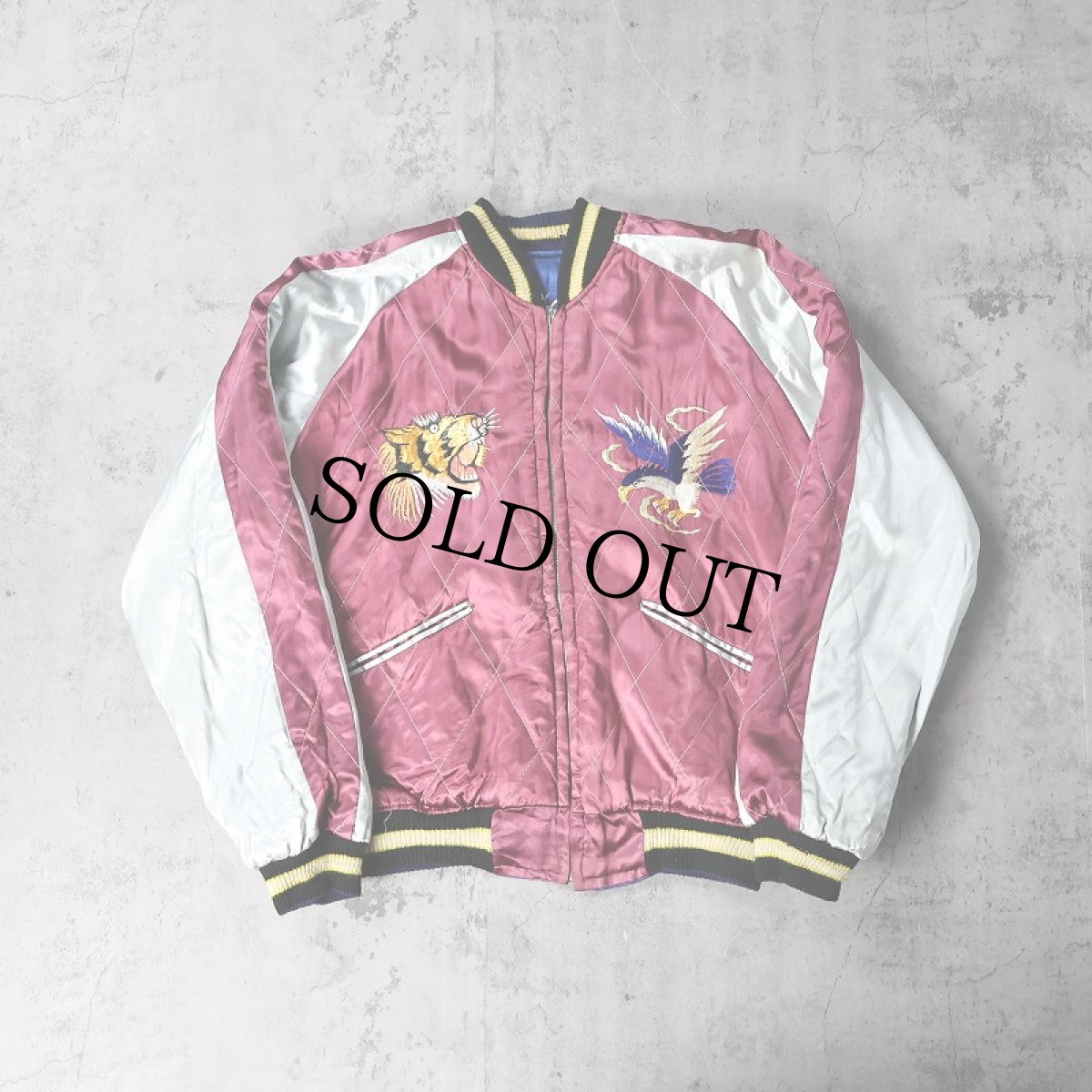 画像4: 50's Japan 龍×富士山 サテンスカジャン (4)