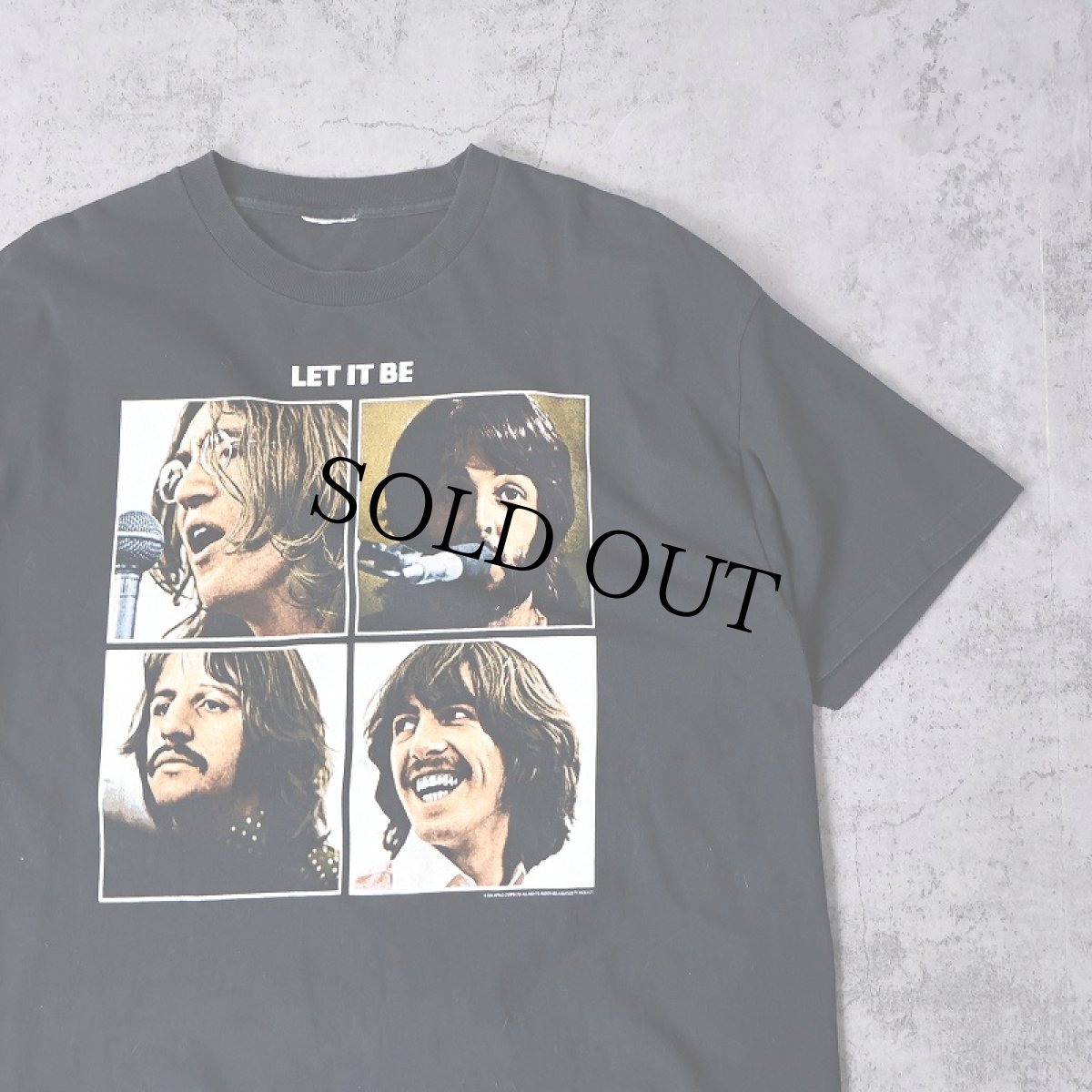 画像1: 2004 THE BEATLES "LET IT BE" ロックバンドTシャツ BLACK (1)