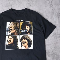 画像1: 2004 THE BEATLES "LET IT BE" ロックバンドTシャツ BLACK (1)