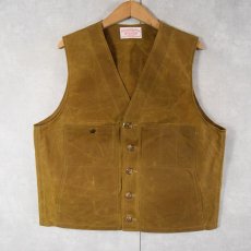画像1: FILSON USA製 オイルドハンティングベスト SIZE44 (1)