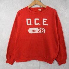 画像1: 70〜80's RUSSELL ATHLETIC 金タグ "D.D.E." プリントスウェット L (1)