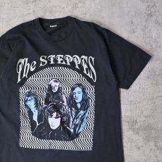 画像1: 1991 THE STEPPES "HARPS & HAMMERS" サイケデリックロックバンドTシャツ BLACK XL (1)