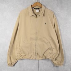 画像1: 90's POLO Ralph Lauren USA製 ロゴ刺繍 コットンスイングトップ XL (1)