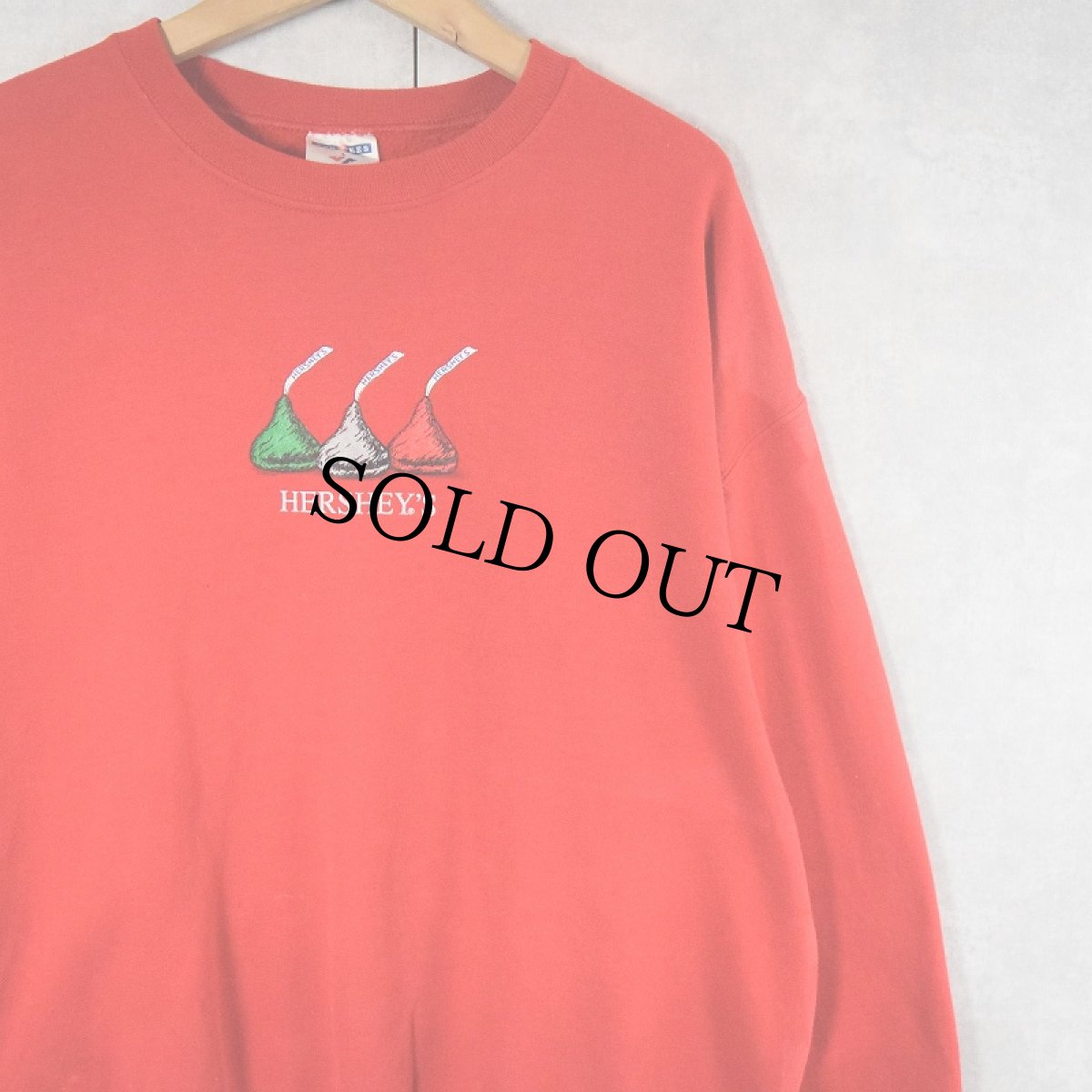 画像1: 2001 HERSHEY'S "KISSES CHOCOLATE" プリントTシャツ L (1)