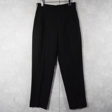 画像2: 80's im MIYAKE DESIGH STUDIO 2タック ウールスラックス BLACK W30 (2)