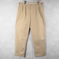 画像1: 90's POLO Ralph Lauren USA製 2タックチノトラウザーズ W35 (1)