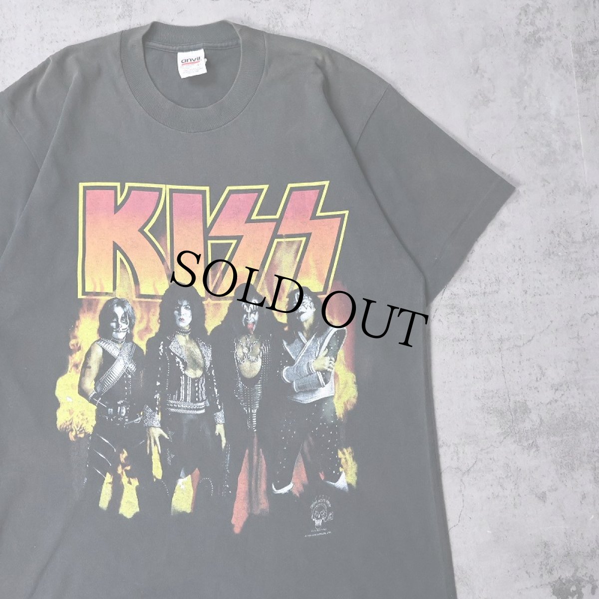 画像1: 1996 KISS USA製 ハードロックバンドTシャツ BLACK L (1)