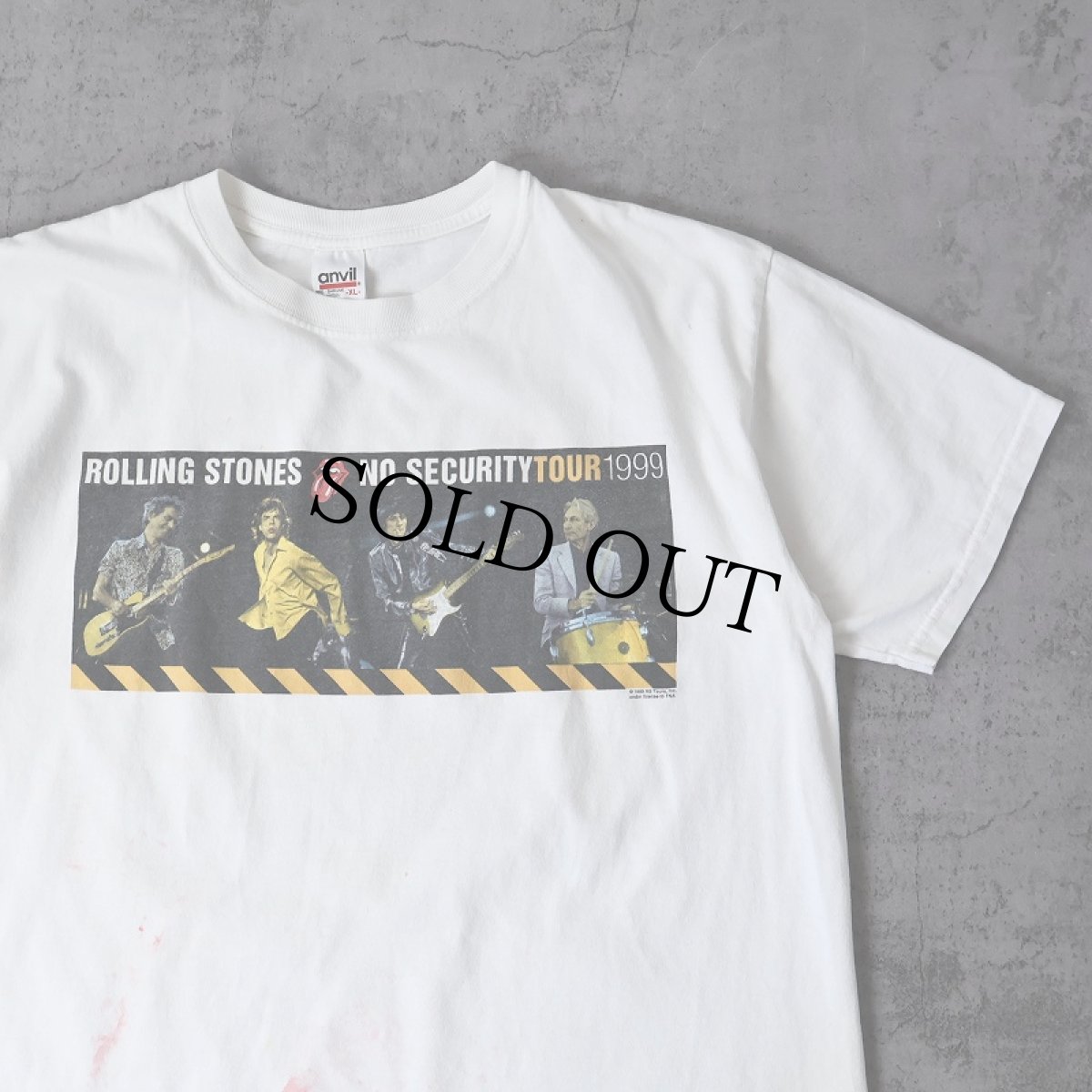 画像1: 1999 ROLLING STONES USA製 "NO SECURITYTOUR 1999" ロックバンドツアーTシャツ XL (1)