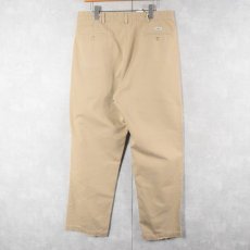 画像2: 90's POLO Ralph Lauren USA製 2タックチノトラウザーズ W35 (2)