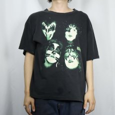 画像2: 90's KISS USA製 ハードロックバンドTシャツ L (2)