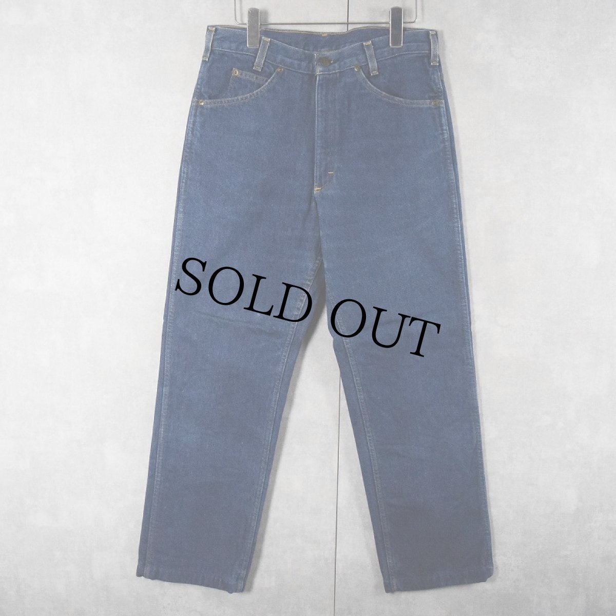 画像4: 【SALE】 70's OSHKOSH USA製 裏ネル デニムパンツ W31 (4)