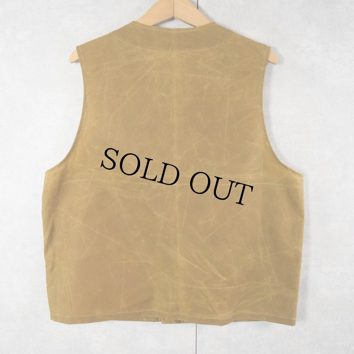 画像2: FILSON USA製 オイルドハンティングベスト SIZE44 (2)