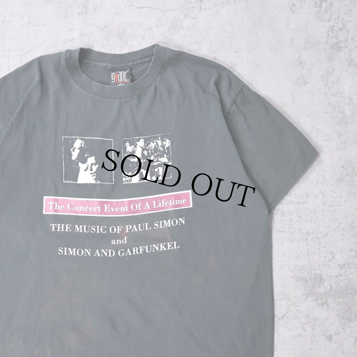 画像1: 1993 SIMON & GARFUNKEL USA製 "THE PARAMOUNT" フォークデュオコンサートTシャツ BLACK XL (1)