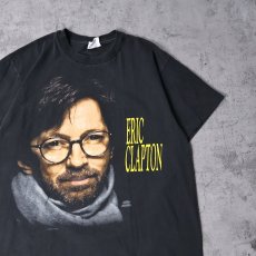 画像1: 1992 ERIC CLAPTON USA製 "U.S. TOUR" ミュージシャンツアーTシャツ BLACK L (1)