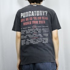画像4: 2003 IRON MAIDEN USA製 "PURGATORY?" ヘヴィメタルバンドツアーTシャツ M (4)