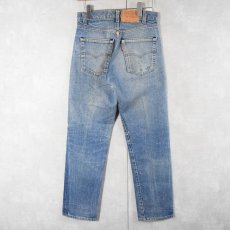 画像2: 80's Levi's 505 黒カン デニムパンツ W28 (2)