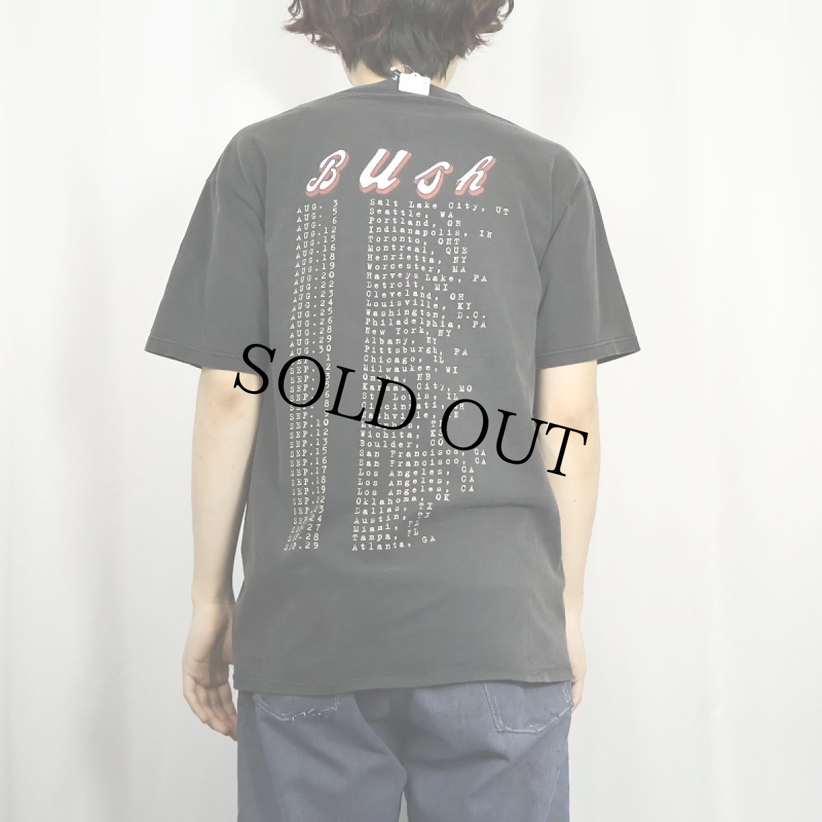 画像4: 1995 Bush USA製 ロックバンドツアーTシャツ XL (4)
