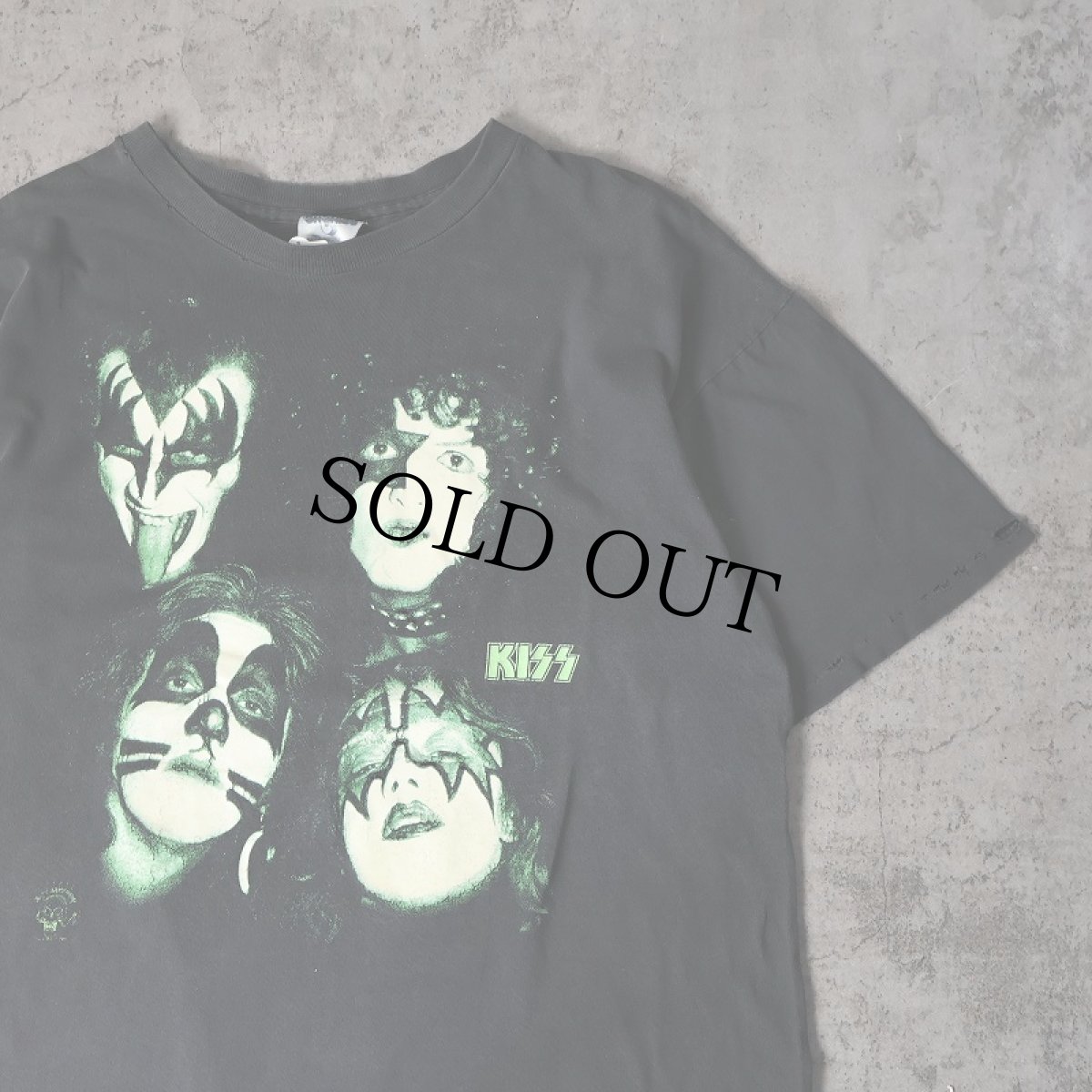 画像1: 90's KISS USA製 ハードロックバンドTシャツ L (1)