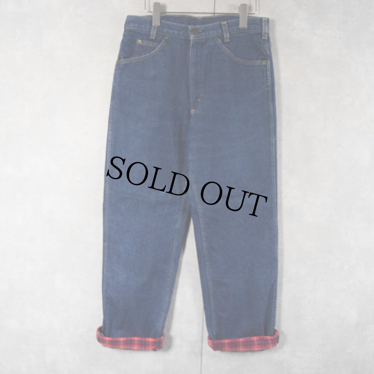 画像3: 【SALE】 70's OSHKOSH USA製 裏ネル デニムパンツ W31 (3)