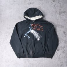 画像1: 2010 PINK FLOYD "THE WALL" ロックバンドアルバム スウェットジップパーカー BLACK L (1)