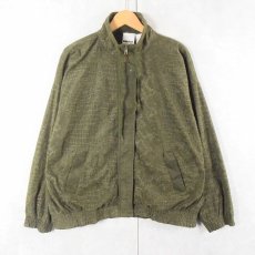 画像1: KAKTUS クロコダイル柄加工 ベロアジャケット L (1)